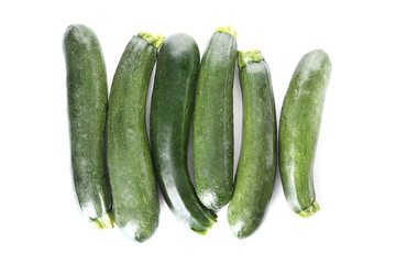 Fresh zucchini isolated on white