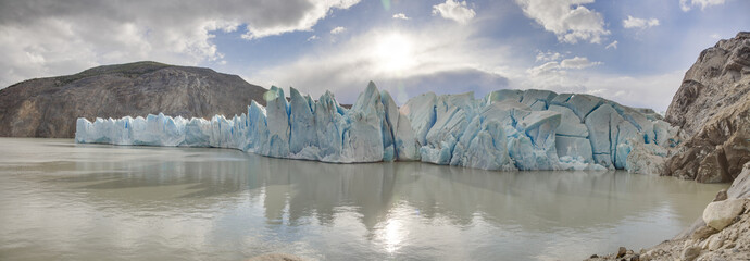 Edge of glacier Grey at Torres del Paine National Park