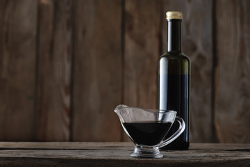 Balsamic vinegar in a bottle