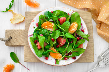 Spring salad, vegan concept