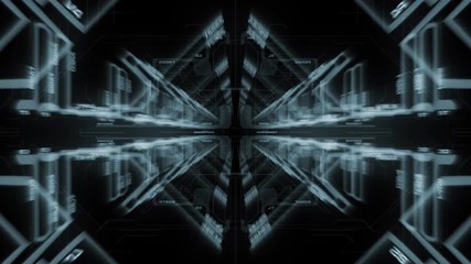 Modern and online sci-fi tunnel