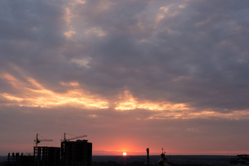 Obraz premium Sky during sunset