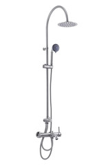 Bathroom products in white background