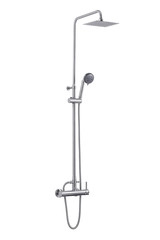 Bathroom products in white background