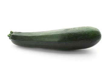 Fresh zucchini on white background