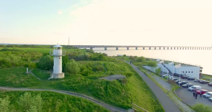 Fly by lighthouse