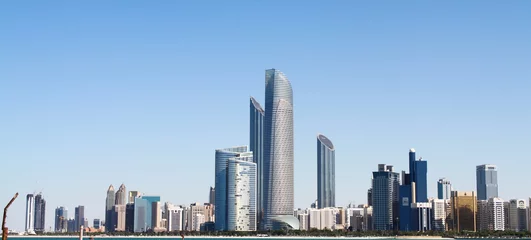 Foto op Plexiglas Abu Dhabi Skyline van Abu Dhabi