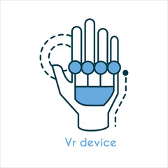 Vr device virtual icon
