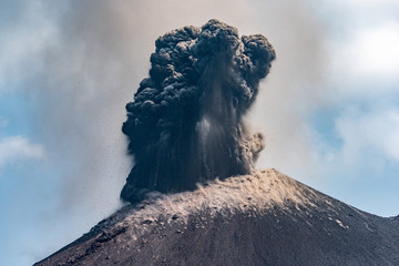 Ash Eruption of Anak Krakatau August 2018 © Doug