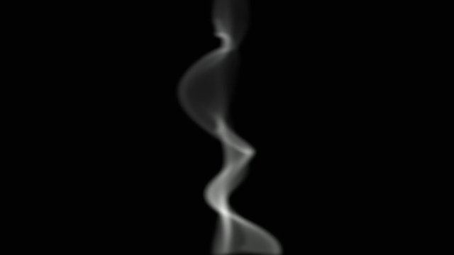 Smoke effect graphic rendered on abstract black background