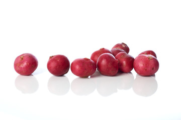 Close-Up Of Radish  White Background