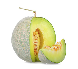 melon on white background