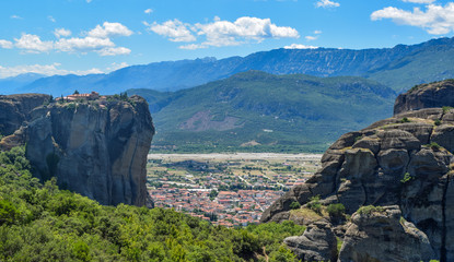 Rocks of Meteora in Greece.