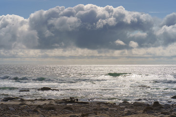 Beautiful stormy cloud over the Atlantic ocean