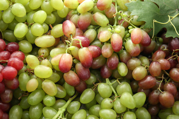 Fresh ripe grapes as background