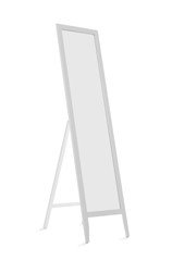Large mirror on white background