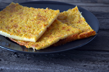 farinata of chickpeas, italian dish