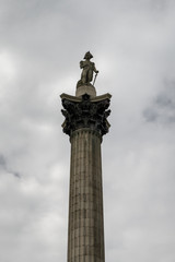 Fototapeta na wymiar Admiral Nelson monument in London