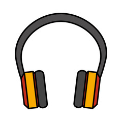 audio earphones isolated icon