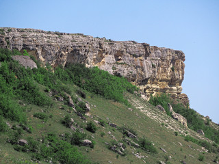 White rock at crimea view from top