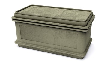 ancient chest isolated - CG image