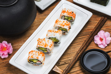 Sushi ，Japanese food.