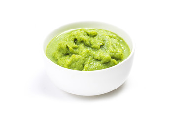 Broccoli pureed，Supplementary food for children，vegetable puree，