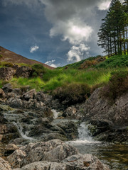 Llyn Cau Walking route in der Nähe von Cadair Idris, Wales
