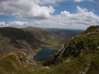 Llyn Cau Walking route in der Nähe von Cadair Idris, Wales