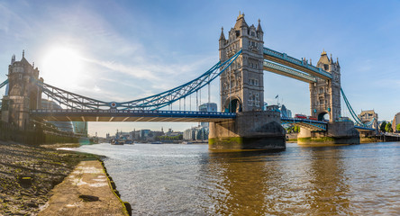 Fototapeta na wymiar London Tower Bridge panoramic view