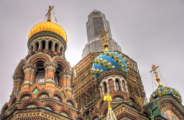 Fototapeta na wymiar St Petersburg landmarks, Russia