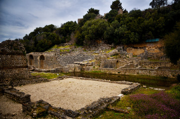 Fototapeta na wymiar Butrint is the Albania's major archaeological centers