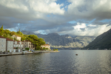 Perast town in Montenegro