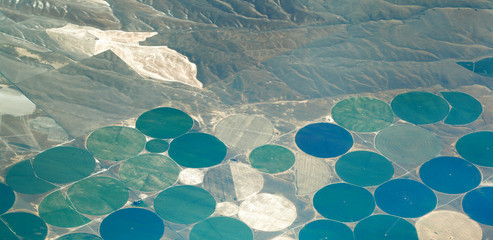 The Earth from above: Center Pivot Irrigation agriculture