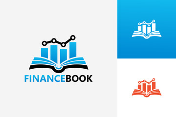 Finance Book Logo Template Design Vector, Emblem, Design Concept, Creative Symbol, Icon