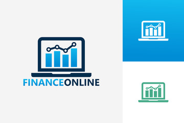 Finance Online Logo Template Design Vector, Emblem, Design Concept, Creative Symbol, Icon