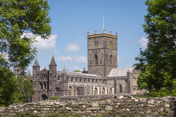 Fototapeta na wymiar St Davids Cathedral St Davids Haverfordwest Pembrokeshire Wales