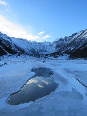 Camino  a la laguna Esmeralda