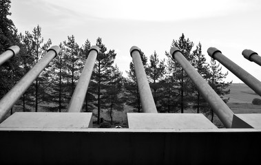 Memorial to the sailors of the artillery battery A.