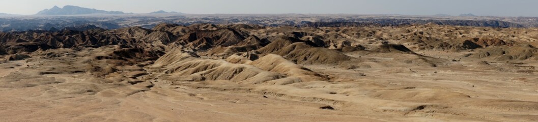 Panoramic desert landscape in Namibia