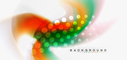 Color flowing wave, trendy liquid design template