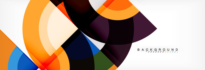 Vector circle abstract background