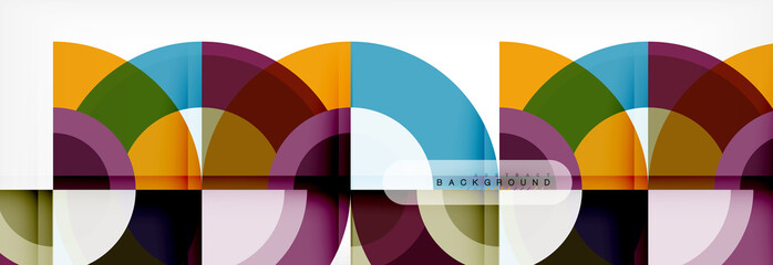 Fototapeta premium Vector circle abstract background