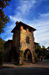 Tourist destination in northern Italy, Grazzano Visconti