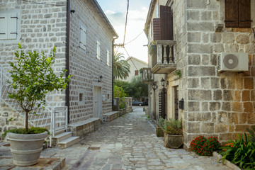 Perast town in Montenegro