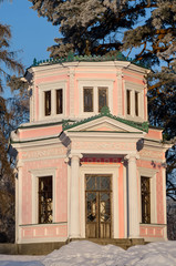 Pavilion on the island of love in Sofyivka park