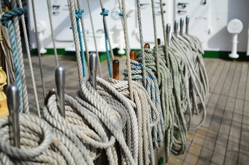 Obraz premium Веревка для натяжки паруса