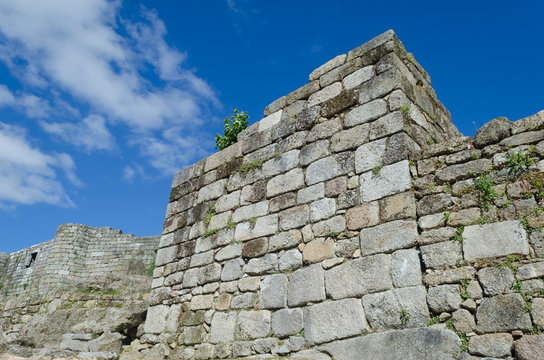 Torre&oacute;n del castillo de Ribadavia, Ourense. Galicia. Espa&ntilde;a.