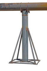 large diameter rusty steel pipe