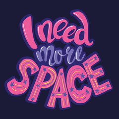 I need more space lettering